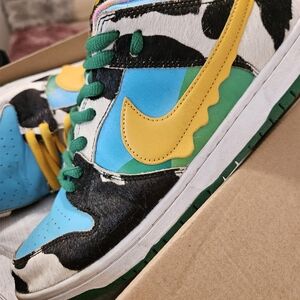 Nike chunky dunky multicolored sneakers cow. Used but good condition
